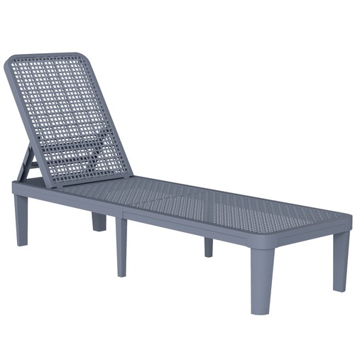 Outsunny plastic sun - plastic, lounger