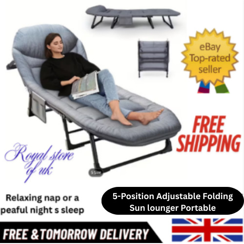 Sun lounger with cushion - with,