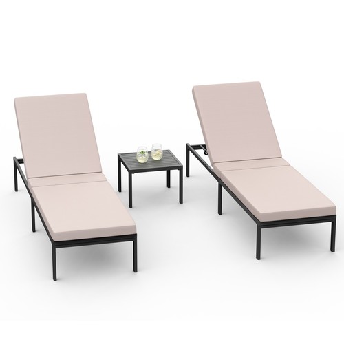 Piece sun lounger - 3, with