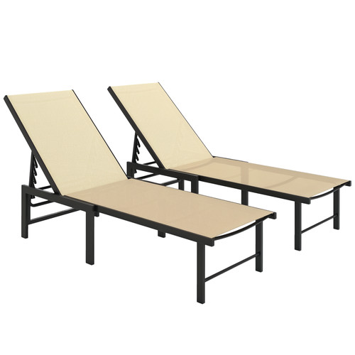 Outsunny sun loungers set - set, of