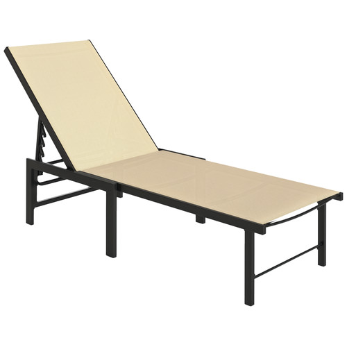 Outsunny sun lounger level - lounger,, 5-level
