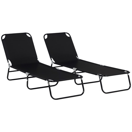 Outsunny folding sun loungers - outsunny,