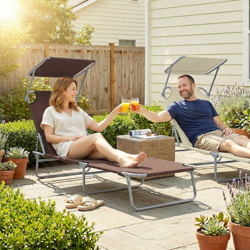Reclining sun lounger - sun,